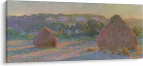 Tablou - Claude Monet, Stacks of Wheat (End of Summer) , reproducere (120x50 cm)