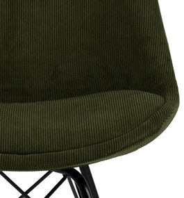 Scaun de sufragerie verde închis Eris - Actona