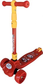 Trotineta copii cu roti luminoase din silicon NOVOKIDS™ Mini Scooter 8020, Cu melodii si lumini, 3 roti, Pliabila, Maner reglabil pe inaltime, Maxim