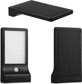 HÖFFTECH - Lampă solară de perete cu LED și senzor, 3,7V, 2200 mAh, IP44