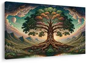 Tablou arborele vieții măreț în munți