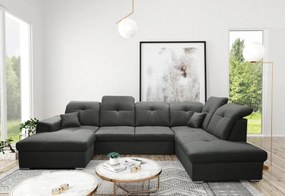 Supermobel Canapea in forma de U DAVIO, 320x85-104x204/156, sawana 27, stanga