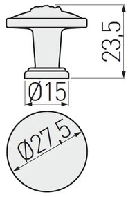Buton model 501/ARDEA, finisaj antic auriu