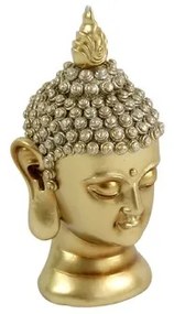 Statueta cap buddha auriu 9,5x10x19 cm