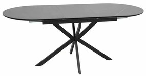 Masă de bucătărie Maxwell II 140 x 80 cm, gri / negru
