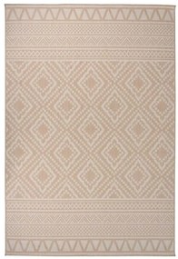 vidaXL Covor de exterior, dungi maro, 160x230 cm, țesătură plată