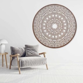 SENTOP | Mandala luxoasă din lemn pe perete, decorațiune interioară 3D | HELA