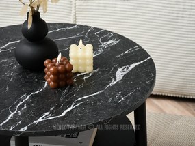 Măsuță de cafea Randolf S (marmură neagră + negru). 1111525
