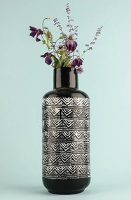 Vaza din ceramica YL711 Zuba , alb-negru