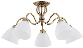 Lustră aplicată ARIEL 5xE27/15W/230V auriu