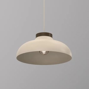 Lustră suspendată pe cablu BASCA 1xE27/15W/230V bej/maro