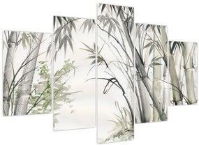 Tablou - Bambuși,desen (150x105 cm)