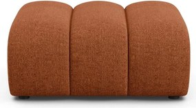 Taburet cărămiziu cu tapițerie din chenille Lupine – Micadoni