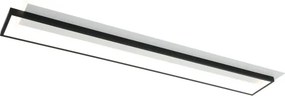 Brilagi - Plafonieră LED dimabilă OUTLINE LED/90W/230V 18x100 cm alb/negru +telecomandă