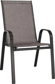Scaun ALDERA, maro, stofa/otel, 54x72x96 cm