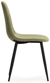 Scaune de dining verzi 4 buc. tapițate Minka – Marckeric