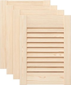 vidaXL Uși de dulap design lambriu 4 buc. 39,5x29,5 cm lemn masiv pin
