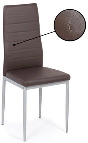 RESIGILAT - Scaun bucatarie din piele ecologica BUC 263 maro