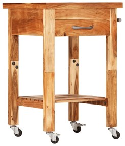 355013 vidaXL Cărucior de bucătărie, 55x55x89 cm, lemn masiv de acacia