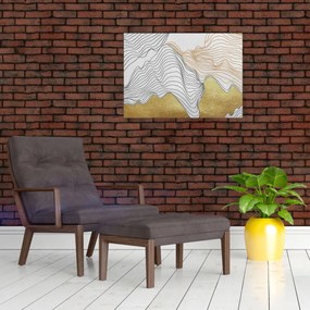 Tablou pe sticlă - Decor III. (70x50 cm)