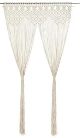 Perdea macrame, 140 x 240 cm, bumbac 1, Crem