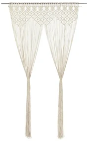Perdea macrame, 140 x 240 cm, bumbac 1, Crem