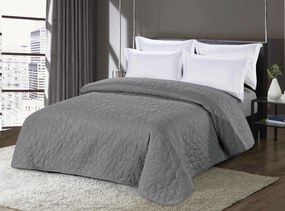 Cuvertura de pat gri cu model STONE 220x240 cm