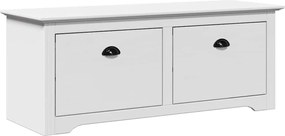 vidaXL Bancă pentru hol „BODO” Albă 114x40x45 cm