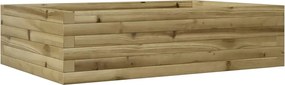 vidaXL Jardinieră de grădină, 90x60x23 cm, lemn de pin impregnat