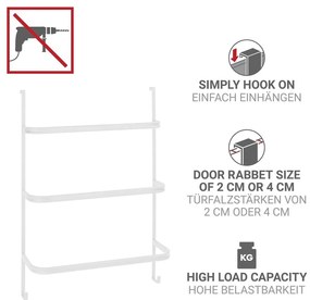Suport pentru prosoape alb mat de agățat din oțel Irpinia – Wenko