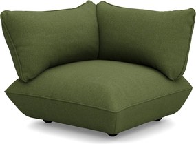 Modul scaun coltar Sumo bouclé, culori multiple - Fatboy Culoare: verde cu frunze