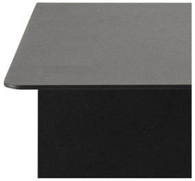 Raft dublu de perete din metal Actona Joliet, lățime 35 cm, negru