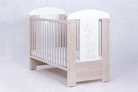Patut bebe cu inaltime reglabila a saltelei, Giraffe Santana, 120x60 cm