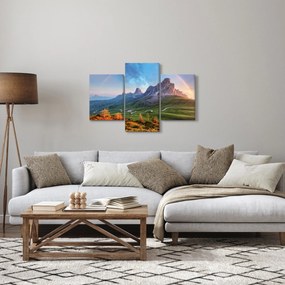 Tablou cu curcupeu deasupra stâncilor (90x60 cm)