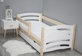 Supermobel Pat pentru copii MELA + somiera, 80x160, sosna/alb