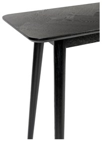 Masă consolă neagră 40x120 cm Fabio – White Label