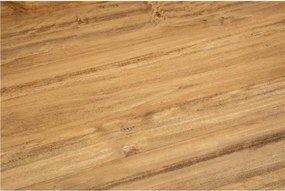 Masa fixa, L90  90  H78 cm, culoare natur alb antic, Lemn Masiv