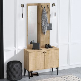 Set mobilier pentru hol Lara (Stejar). 1072683