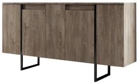 Consolă Luxe Nuc 160x35x80 cm