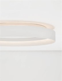 Plafoniera circulara aluminiu alb LED CCT LUMIA 60cm