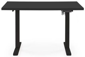 Masa de birou cu functie de reglare a inaltimii B54 negru/negru L120 cm