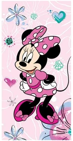 Disney Minnie Prosop de baie Pink Bow, prosop de plajă 70x140cm