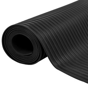 vidaXL Covor de cauciuc anti-alunecare, 1,5 x 2 m, 3 mm, nervuri late