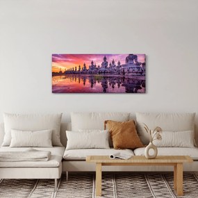 Tablou - Buddha la apus (120x50 cm)