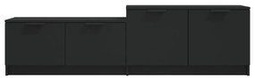 Comoda TV, negru, 158,5x36x45 cm, lemn prelucrat 1, Negru