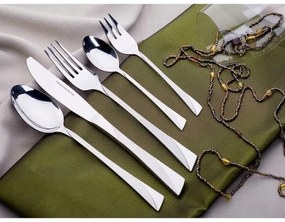 Set de 30 de tacâmuri Kinghoff KH 1454, Pentru 6 persoane, Oțel inoxidabil, Argint
