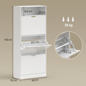 HOMCOM dulăpior pentru pantofi | Aosom Romania