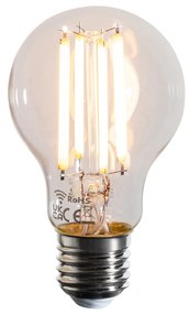 Becuri LED inteligente E27 reglabile Kelvin A60 transparente 7W 806lm 1800-3000K