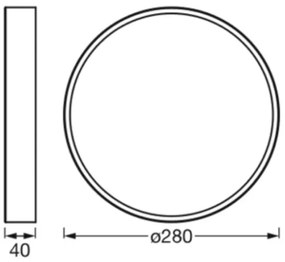 Plafonieră LED ORBIS SLIM LED/20W/230V alb Ledvance