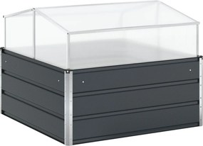 vidaXL Jardinieră Antracit 100 x 100 x 77 cm Oțel Galvanizat